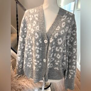 Old Navy Animal Print Cardigan